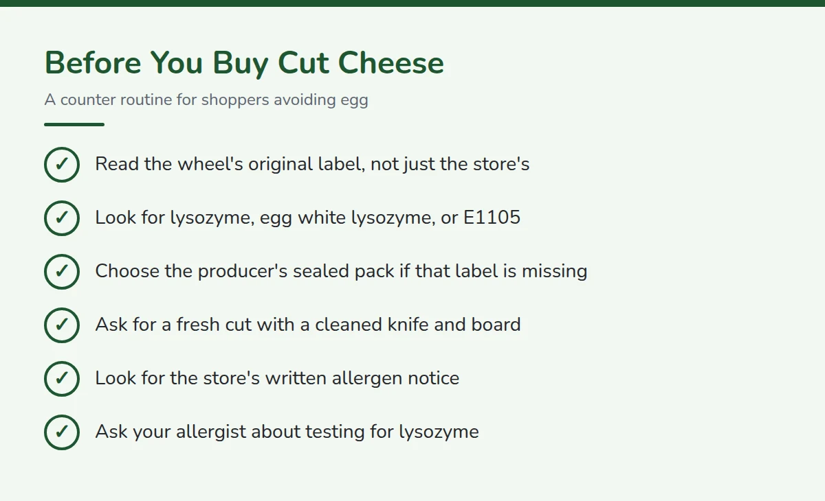 Summary card: Before You Buy Cut Cheese