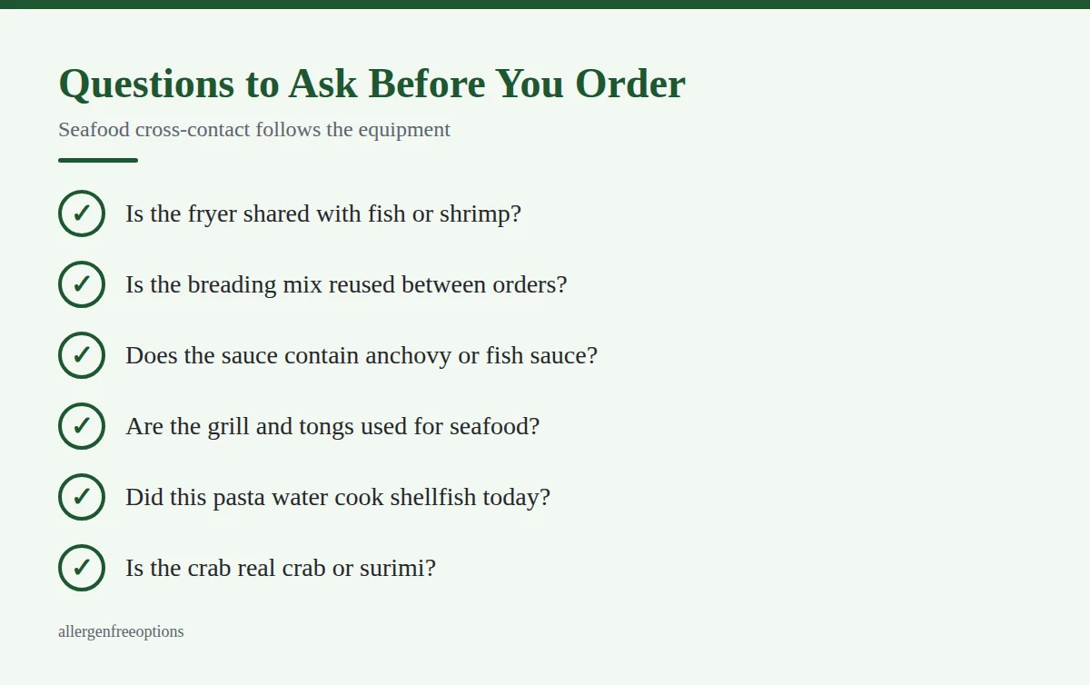 Summary card: Questions to Ask Before You Order